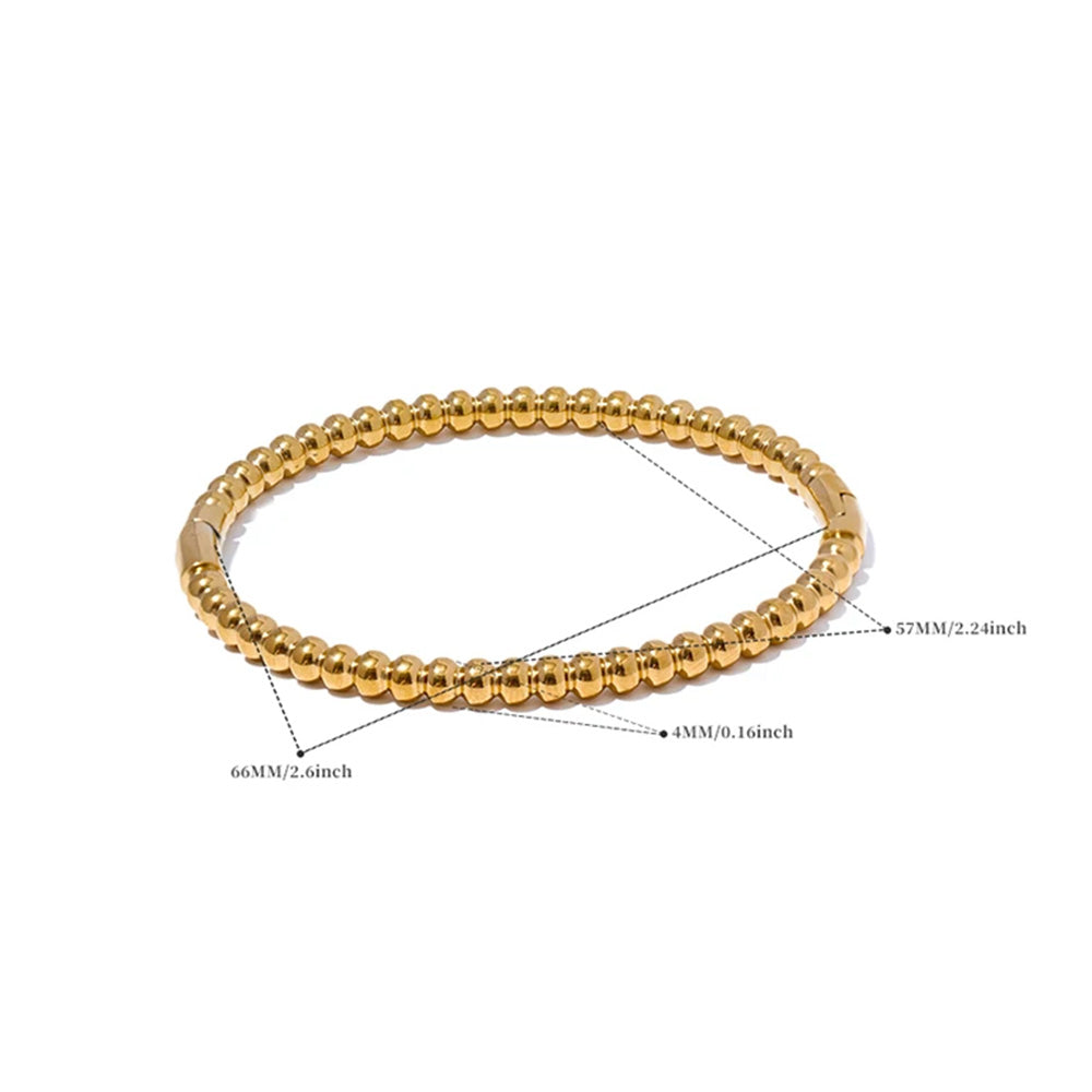 Elegant 18K Gold Plated Bangle Bracelet