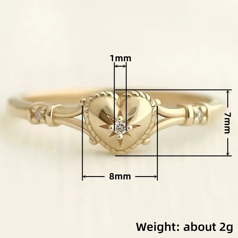 Elegant Heart Ring