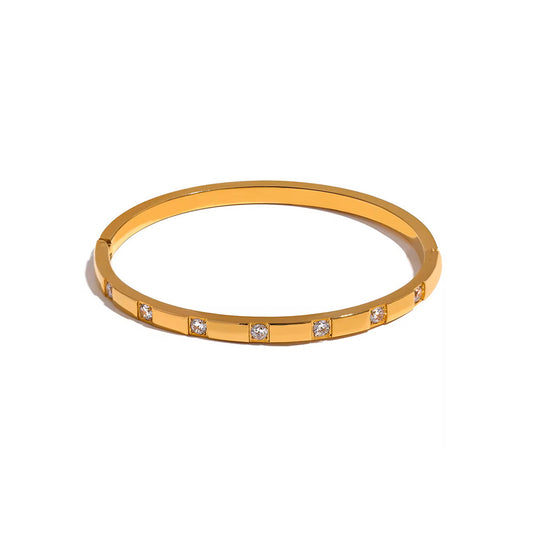 18K Gold Plated Bangle Bracelet