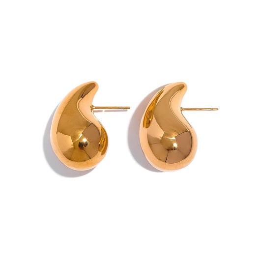 Statement 18K Gold Plated Drop Earrings