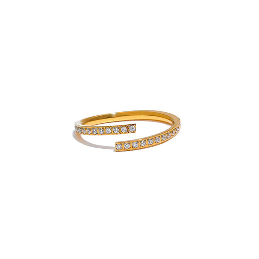 Elegant 18K Gold Plated Wrap Ring