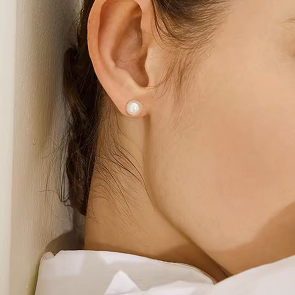 Elegant Pearl Stud Earrings