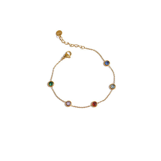 Fine 18K Gold Plated Charm Bracelet