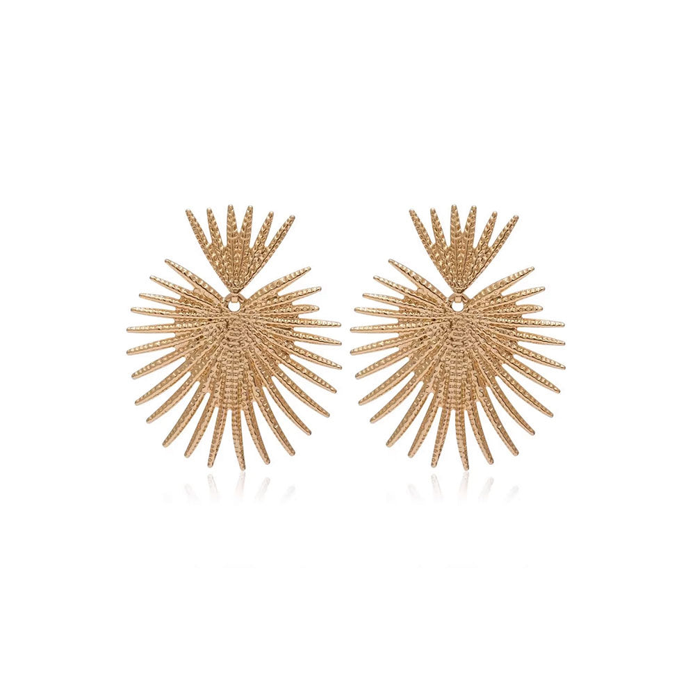 Exotic Dangle Earrings Gold