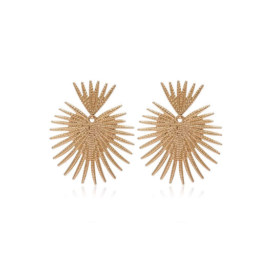 Exotic Dangle Earrings Gold