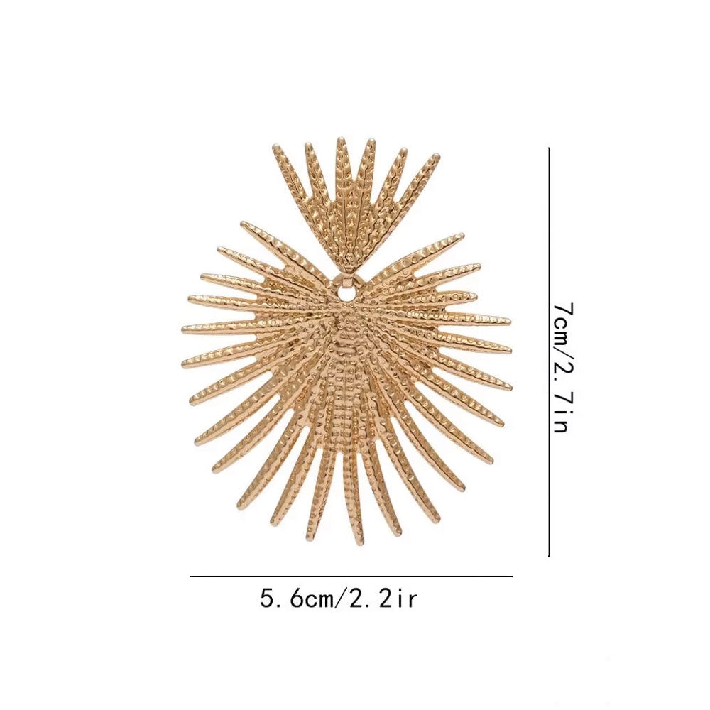 Exotic Dangle Earrings Gold