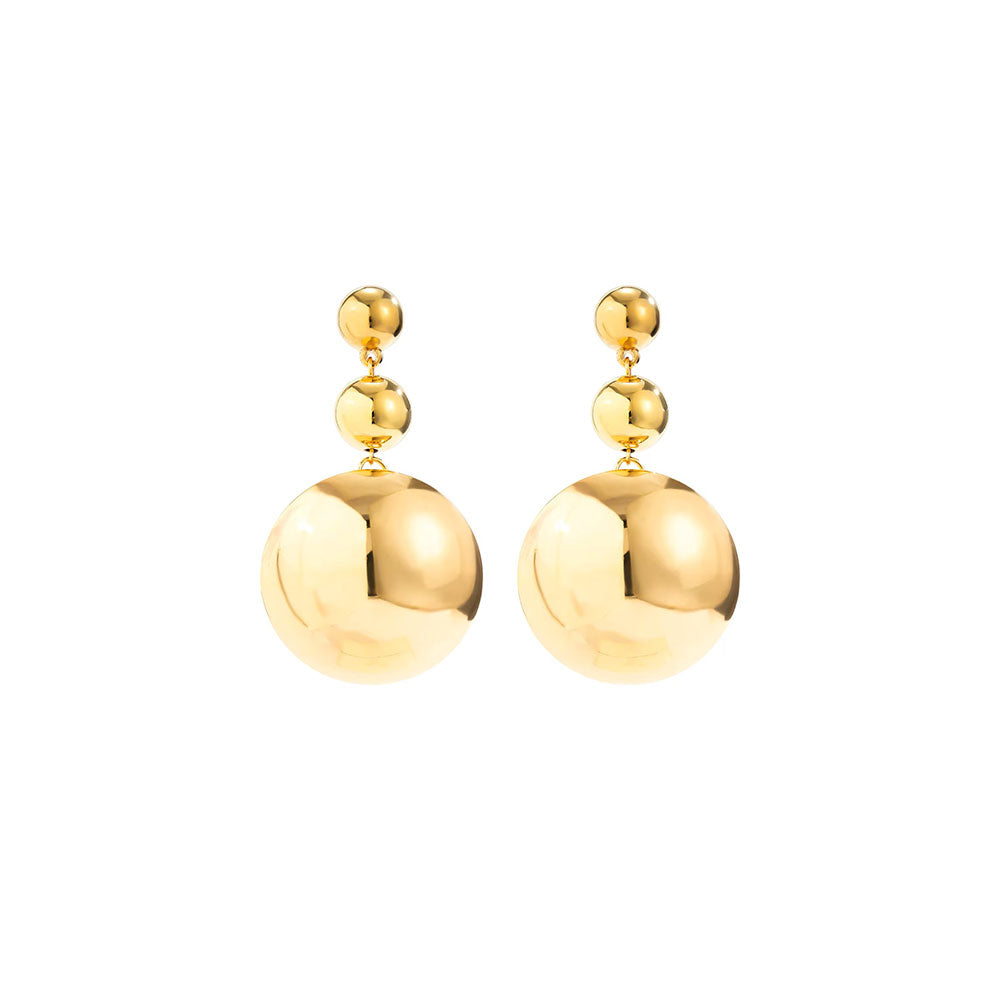 Statement Dangle Earrings Gold