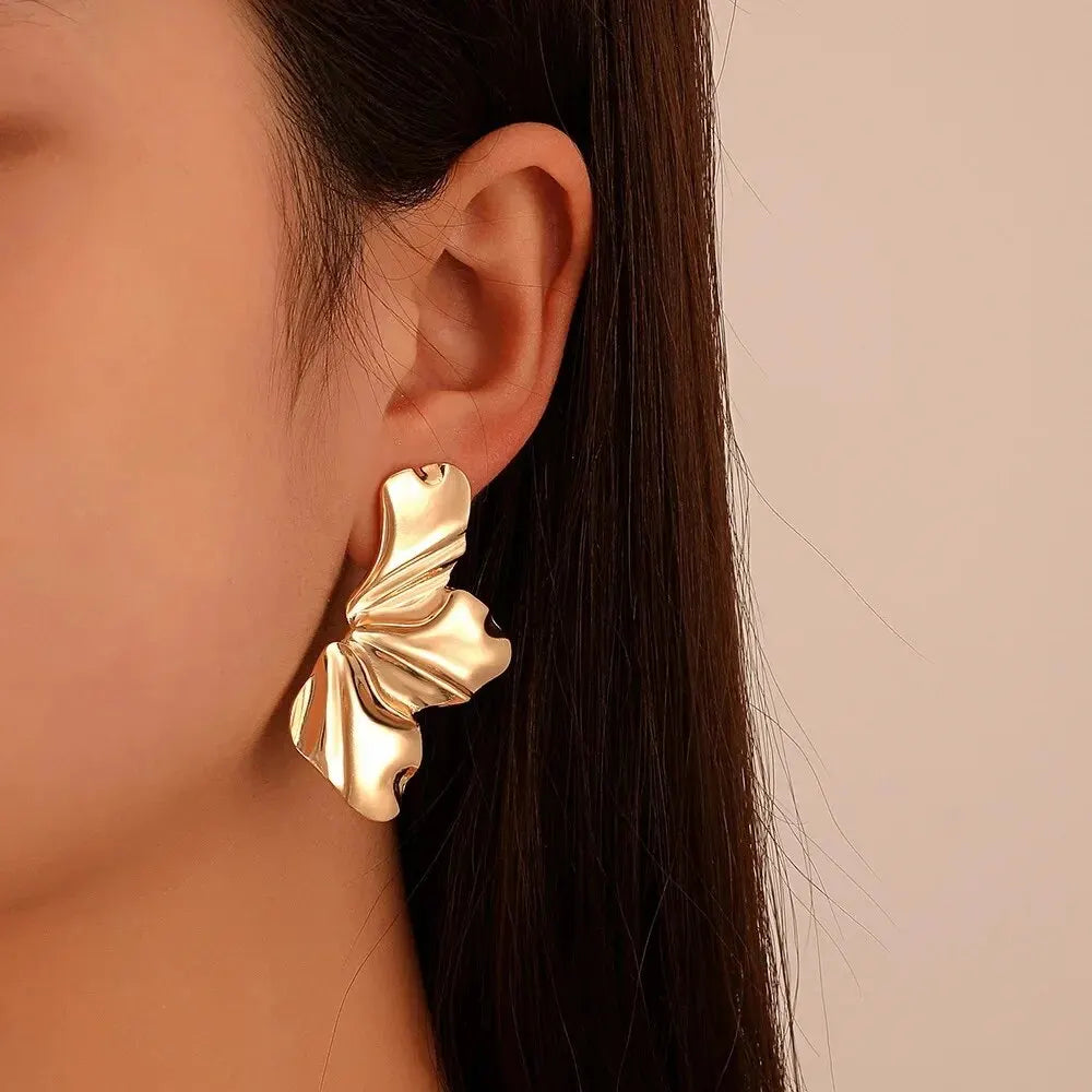 Hersaura-statement-stud-earrings-gold-for-wedding