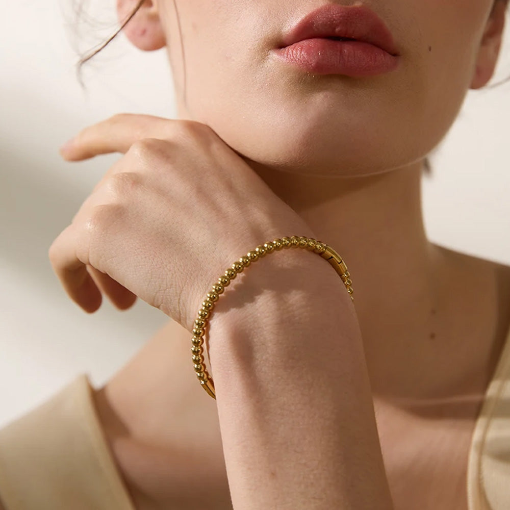 Elegant 18K Gold Plated Bangle Bracelet