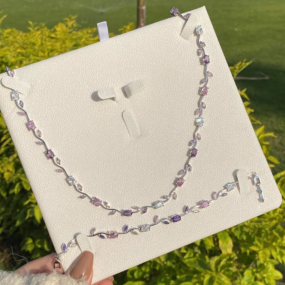 Elegant Leaf Choker Necklaces / Bracelets