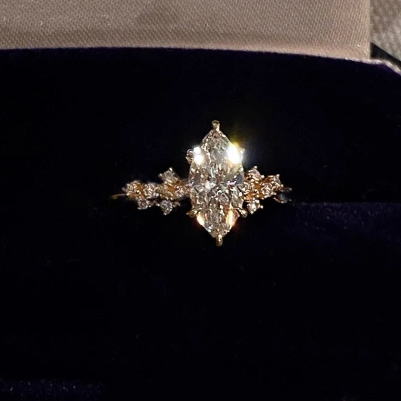 Victorian Floral Carved Antique Band Ring