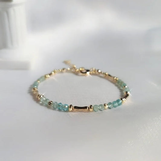 Casual Handcrafted Ice Blue Strand Bracelet