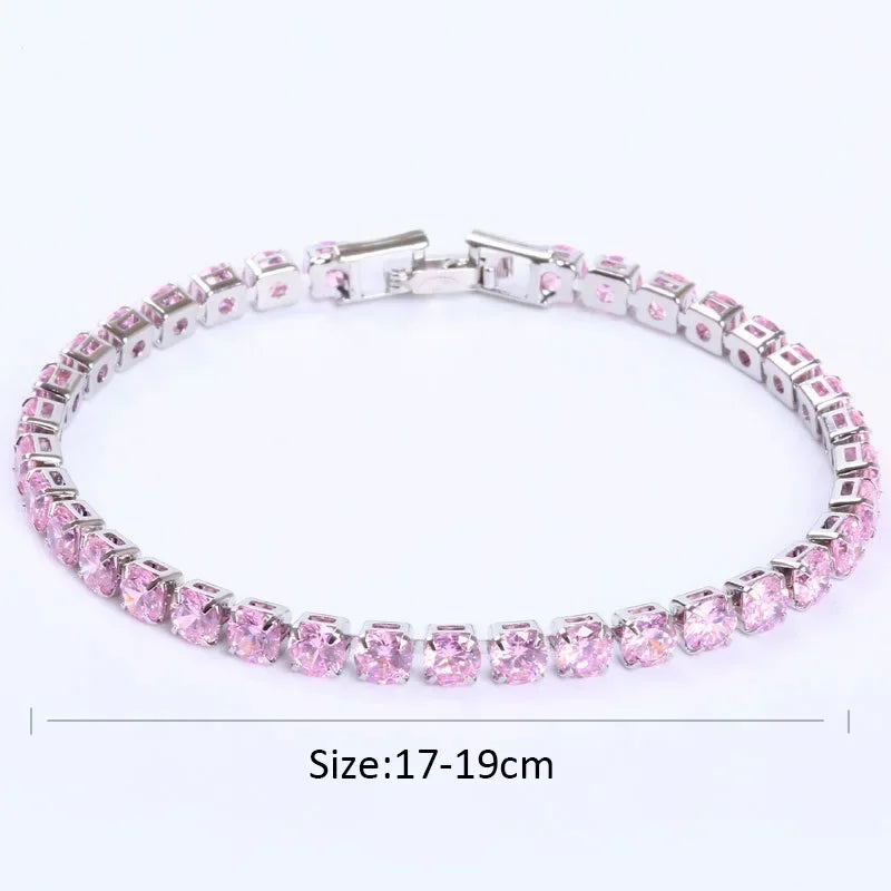 Classic Silver Gold Tennis Bracelets