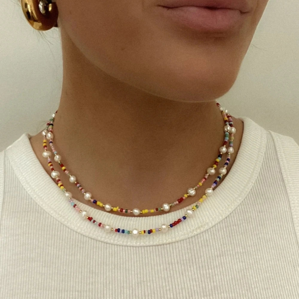 Bohemian Handmade Colorful Beads Necklaces