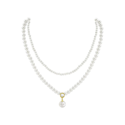 Elegant Faux Pearl Necklace