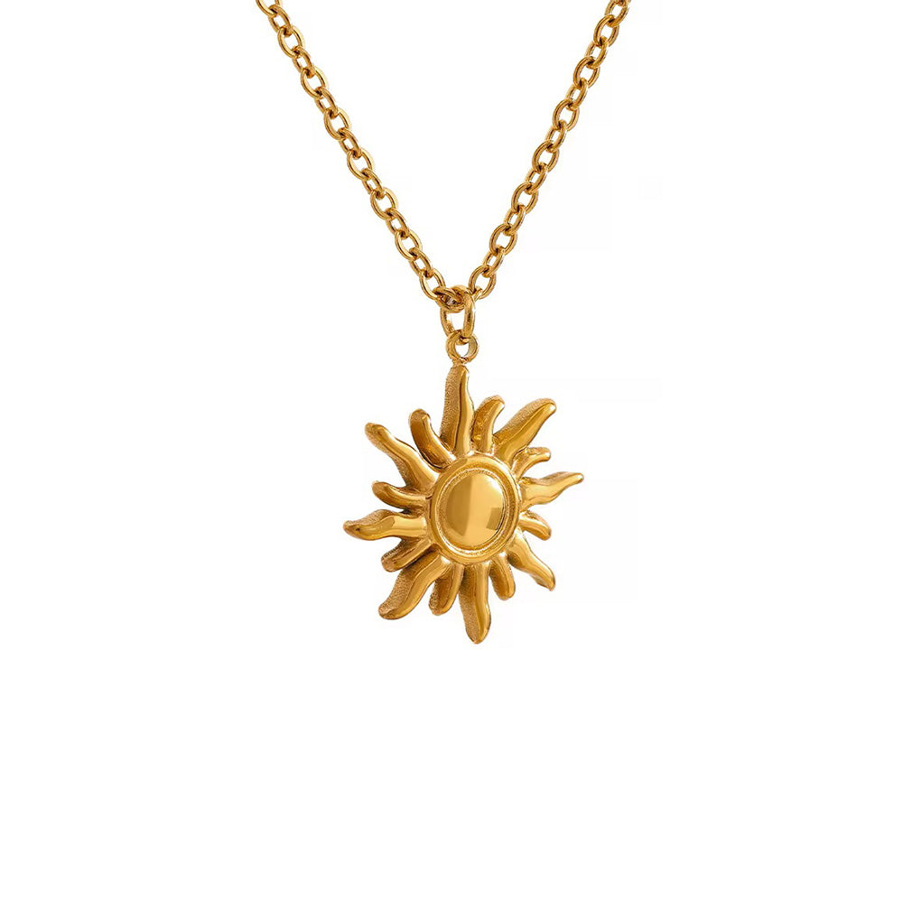 Statement 18K Gold Plated Pendant Necklace